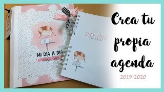 TUTORIAL AGENDA SCRAPBOOK 2019  2020 ❤️Como hacer una agenda [upl. by Aicak]