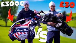 Elite Golfer £30 clubs Vs 15 Handicap £3000 clubs [upl. by Zevahc]