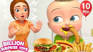 Learning Table Manners  BillionSurpriseToys Nursery Rhymes Kids Songs [upl. by Narud]