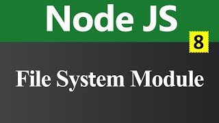 File System Module in Node JS Hindi [upl. by Jerri707]