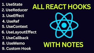 All React Hooks In One Video With Notes In Hindi  All Hooks Explanation In Hindi [upl. by Boris824]