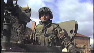 American Army Soldiers Guard Brcko Bridge Over Sava River [upl. by Butte401]