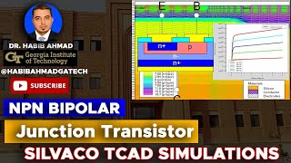 NPN Bipolar Junction Transistor Silvaco TCAD Simulation StepbyStep Guide 🔧📊🎓 🖥️🔍 [upl. by Zephan]