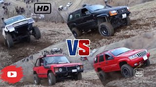 Extreme 4X4 Challenge Range Rover VS Jeep VS Toyota [upl. by Llebana]