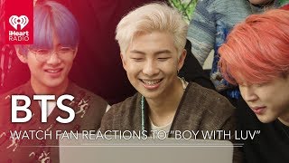 BTS React To Fans Watching quotBoy With Luvquot Music Video For The First Time [upl. by Hawley448]