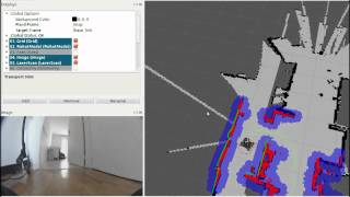 Arobot V4  laser based SLAM with hector SLAM and H264 RTSP streaming [upl. by Flori]