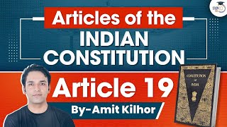 Articles of Indian Constitution Series  Article 19  Fundamental Rights  UPSC  StudyIQ IAS [upl. by Butch]