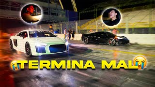 VAMOS A CORRER MI AUDI R8 TWIN TURBO VS CORVETTE C8 DE YAIR17 hubo problemas  ALFREDO VALENZUELA [upl. by Aerdma818]