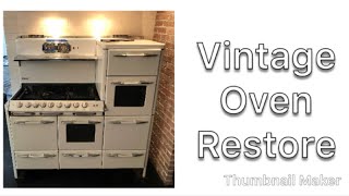 VINTAGE OVEN HOW TO Restore refurbish [upl. by Weinberg]