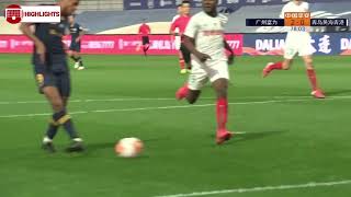 HD Zivkovic Goal 77  Guangzhou RampF vs Qingdao Huanghai  241020  广州富力 vs 青岛黄海 [upl. by Enilekaj]