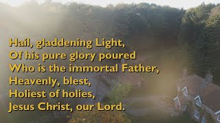 Hail Gladdening Light Tune Sebaste  3vv with lyrics for congregations [upl. by Rednasyl499]