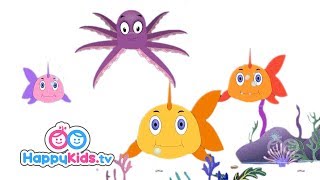 Fish Song  Sea Animal Learning Songs  Rhymes For Kids Children Babies  Happy Kids  Jungle Beats [upl. by Elma]