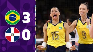 BRASIL x REPÚBLICA DOMINICANA  VOLEI FEMININO  QUARTAS DE FINAL  JOGOS OLÍMPICOS 2024 [upl. by Merv69]