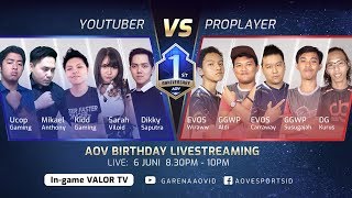 Pro Player VS Youtuber  Garena AOV Arena of Valor [upl. by Anrehs]