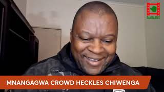 WATCH LIVE Mnangagwa hired crowd heckles Chiwenga at Heroes acre burial [upl. by Sidman]