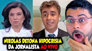 NIKOLAS DETONA HIPOCRISIA DE JORNALISTA AO VIVO NA CNN [upl. by Ardnauq198]