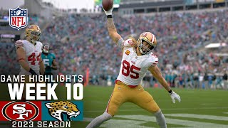 San Francisco 49ers vs Jacksonville Jaguars Game Highlights  NFL 2023 Week 10 [upl. by Aney]