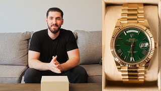 Rolex DayDate GREEN Dial 228238 Presidential Watch Review amp Unboxing [upl. by Ibson]