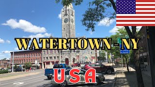 Watertown New York  USA 4K Tour  4K Walking Tour [upl. by Aiouqahs]