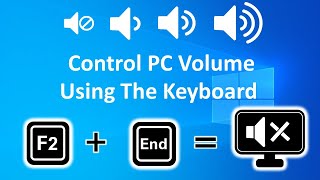 how to control volume from keyboard windows 10 [upl. by Nywles]