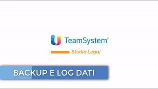 TeamSystem Studio Legal  Backup e log dati [upl. by Kirven617]