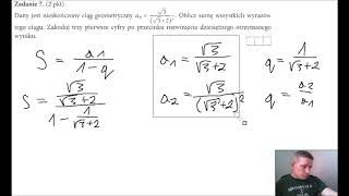 Teraz matura zadanie 7 zestaw 1 poziom rozszerzony [upl. by Eerolam215]