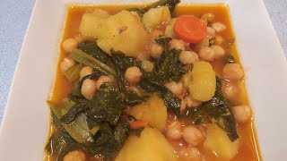 POTAJE de GARBANZOS con ACELGAS 🥕🔝 [upl. by Patti]