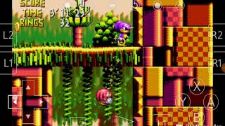 Knuckles chaotix gameplay no android [upl. by Fanning674]