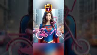 Superbike surprise 🤣  Who is bast Supergirl vs wonder woman vs Catwoman shorts marvel dc funny [upl. by Ahsats]