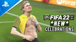 FIFA 22 ALL NEW CELEBRATIONS TUTORIAL  Playstation and Xbox [upl. by Nylarahs]