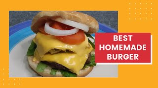 Juicy and Delicious Homemade Burger Recipe Fast and Easy [upl. by Harima]