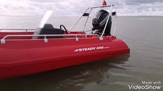 Boat steady 400 pioner  Mercury 25 cv [upl. by Nirb692]