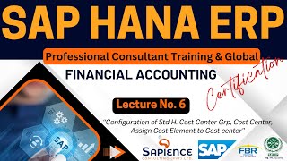 SAP Hana ERP Lec 6 Config of Std H Cost Center Grp Cost Center Assign Cost Element to Cost centr [upl. by Corabel191]