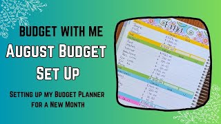 August 2024 Budget with Me  Budget Breakdown  Australian Cash Budget  Erin Condren Planner [upl. by Absa]