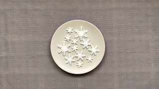 How to make Fondant Snowflakes [upl. by Carn779]