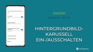 HintergrundKarussell einausschalten  Xiaomi Android 12  MIUI 13 [upl. by Ettennej]