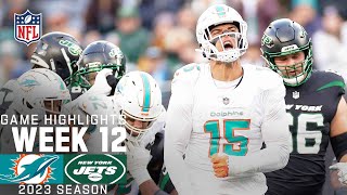 Miami Dolphins vs New York Jets  2023 Week 12 Game Highlights [upl. by Yruok]