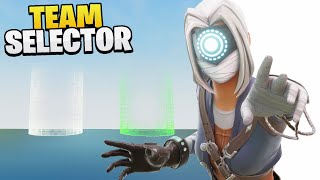 HOW TO MAKE A TEAM SELECTOR IN FORTNITE  Fortnite Chapter 5 Season 3 [upl. by Yrellav]