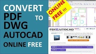 How to convert PDF to DWG AutoCAD online free [upl. by Veradis123]