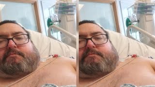 The Office and After Life star Ewen MacIntosh has shared a selfie lying in a hospital bed leaving f [upl. by Zobias493]