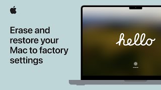 How to erase and reset your Mac to factory settings  Apple Support [upl. by Nitsraek]