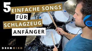 5 einfache Songs für Schlagzeug Anfänger [upl. by Yznel]