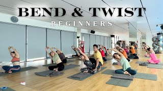 Home Workout  Yoga For Beginners  25 Minutes Of Beginner Backbends amp Twist Sequence [upl. by Ahsinal]