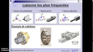 construction des liaisons partie 2  cours guidage en rotation par roulement [upl. by Kra]