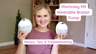 Momcozy M5 Wearable Breast Pump Review Tips amp Troubleshooting [upl. by Erny]