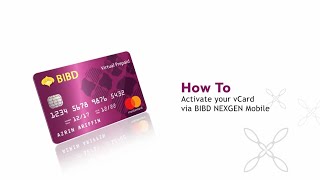 BIBD NEXGEN Wallet Activate vCard [upl. by Florella]