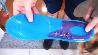 Palmilha Ortopedica Gel Silicone Anti Impacto Pés Sem Dor é boa [upl. by Dirk]