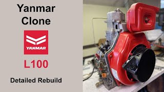 Yanmar Clone 10hp Diesel Engine  Detailed Rebuild [upl. by Haropizt695]