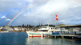 This is what Lucerne looks like in November 🇨🇭 Switzerland 4K [upl. by Arihaj]