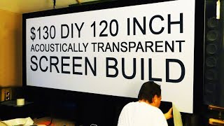 HUGE SPANDEX Projector Screen for Home Theater [upl. by Grieve34]